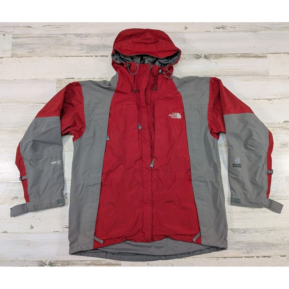 Vintage North Face Jacket Womens Large Summit Series Goretex XCR Red Gray